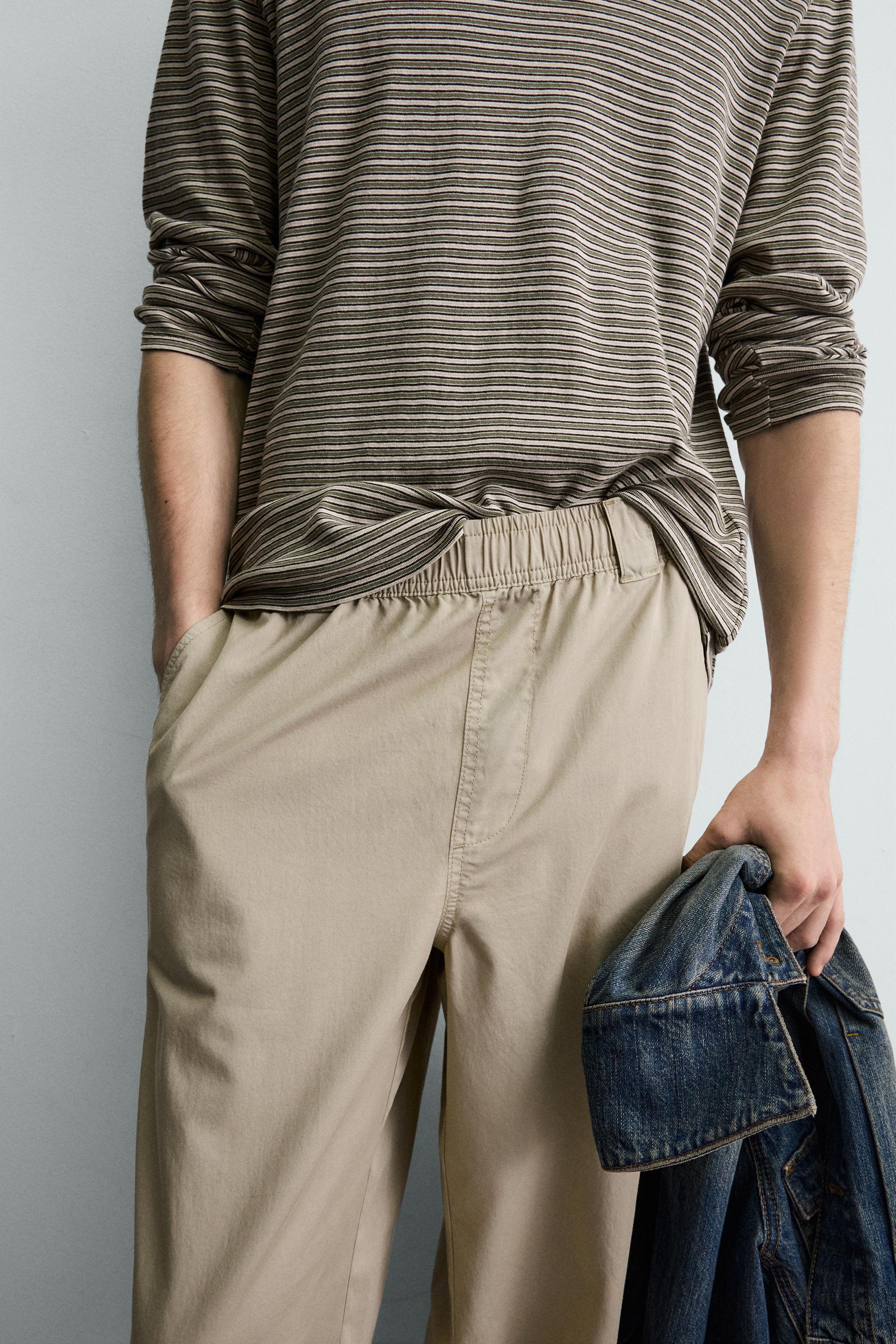 RELAXED FIT COTTON PANTS